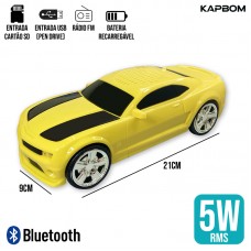 Caixa de Som Bluetooth Camaro WS-592 Kapbom - Amarela